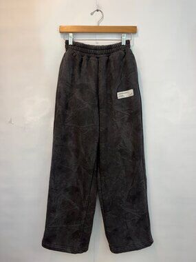 Comfrt Camo Straight Leg Sweatpants Size Small Dark Gray Midnight Forest